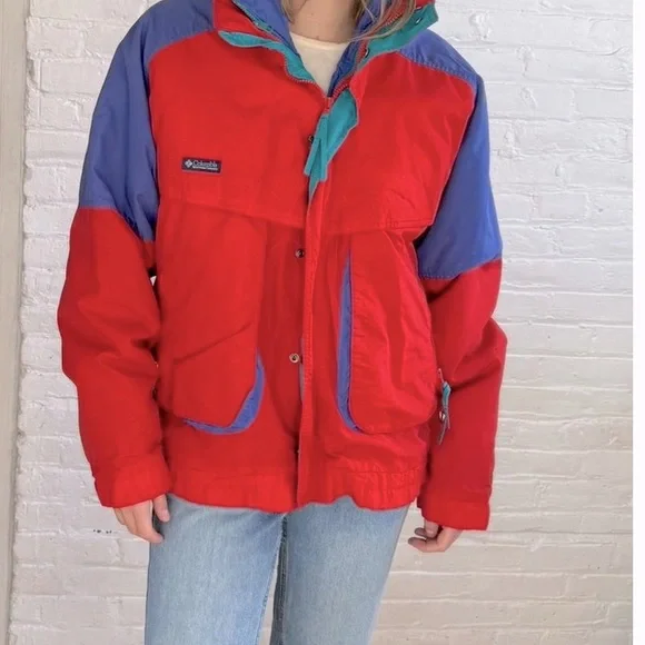 Columbia Vintage Powder Keg Women’s AllWeather Coat Excellent Condition Sz Large - Picture 2 of 16